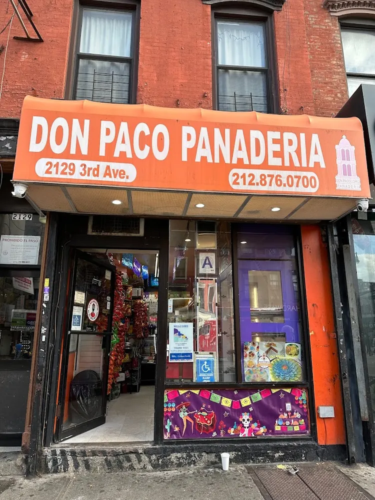 Don Paco Panaderia storefront on Third Avenue in Manhattan